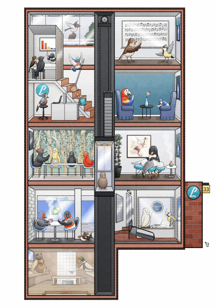 Kuvituskuva rakennuksesta